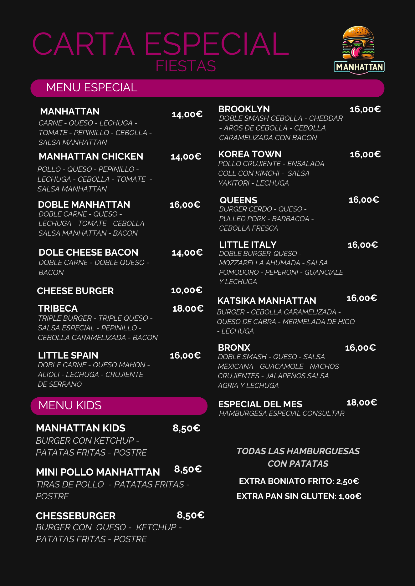 Carta de: Bebidas & Cafés