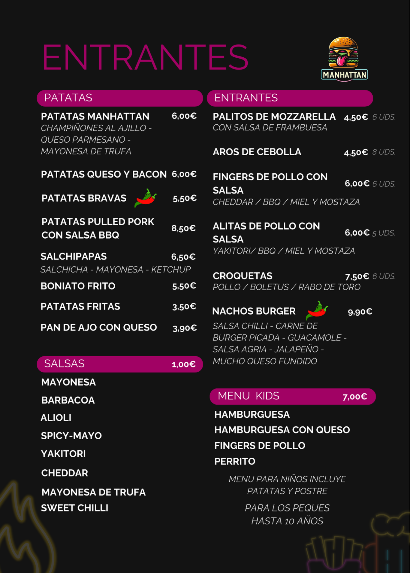 Carta de: Bebidas & Cafés
