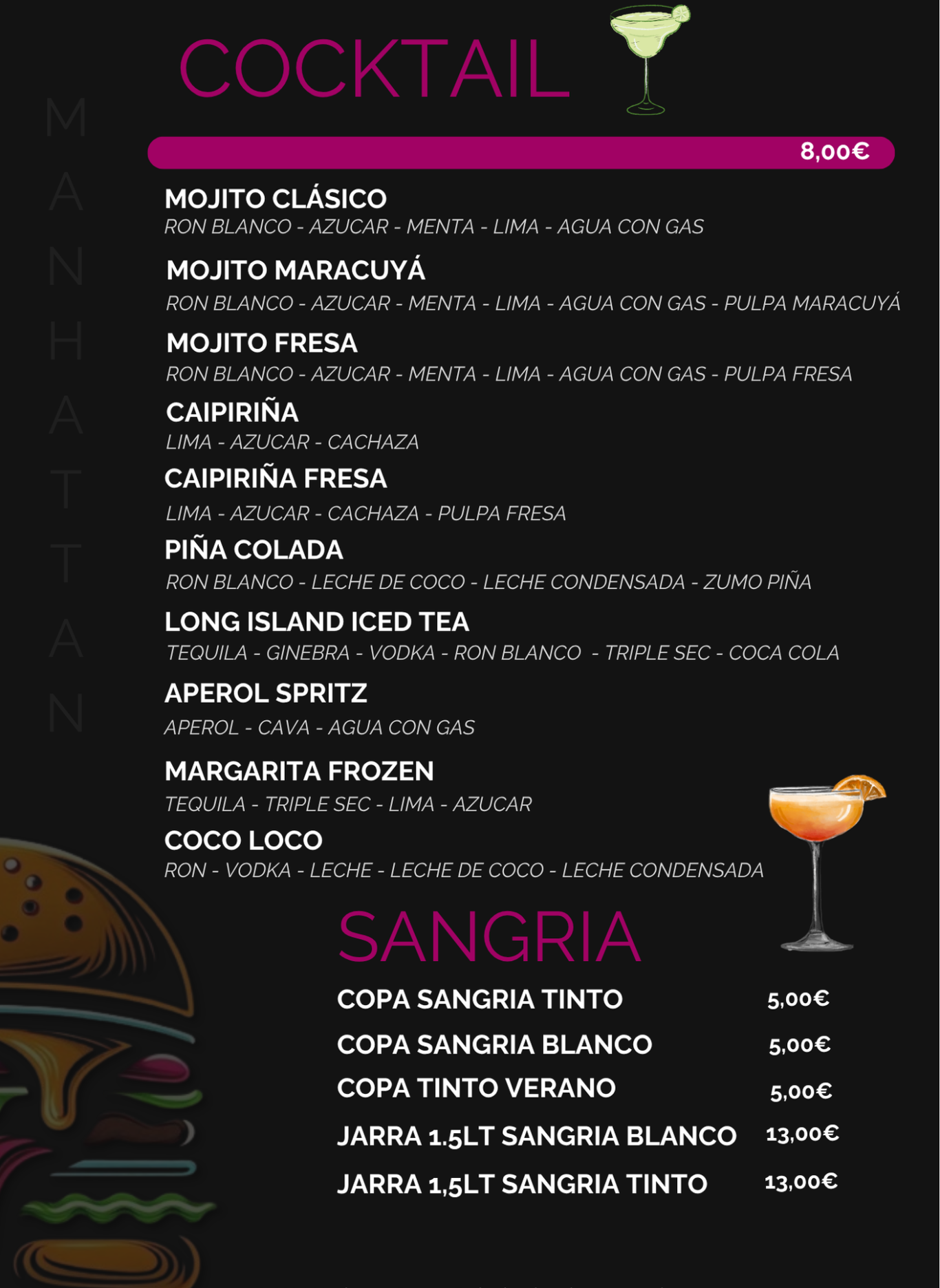 Carta de: Bebidas & Cafés