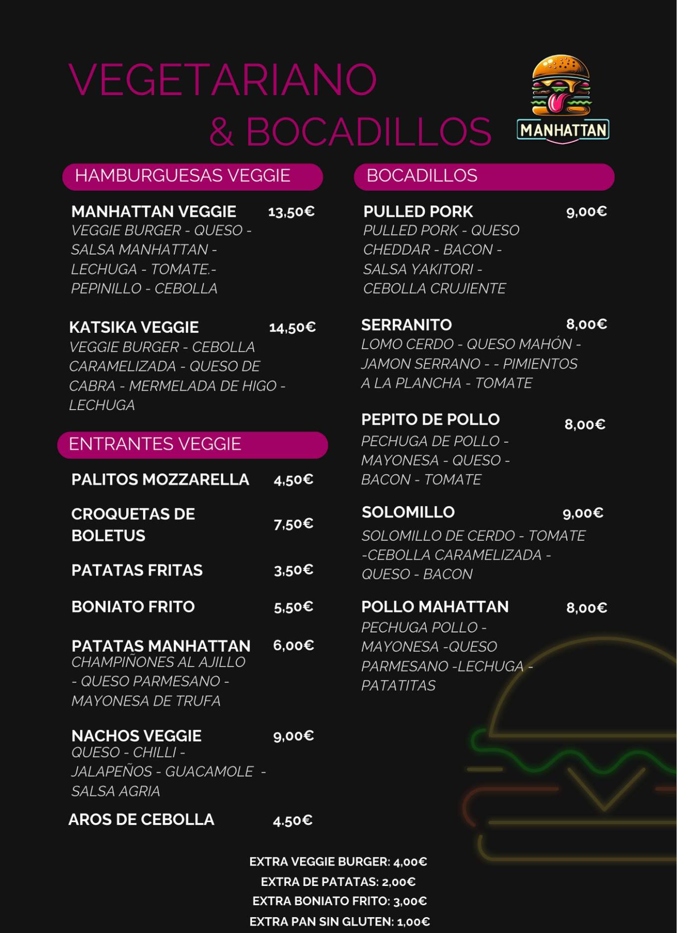 Carta de: Bebidas & Cafés
