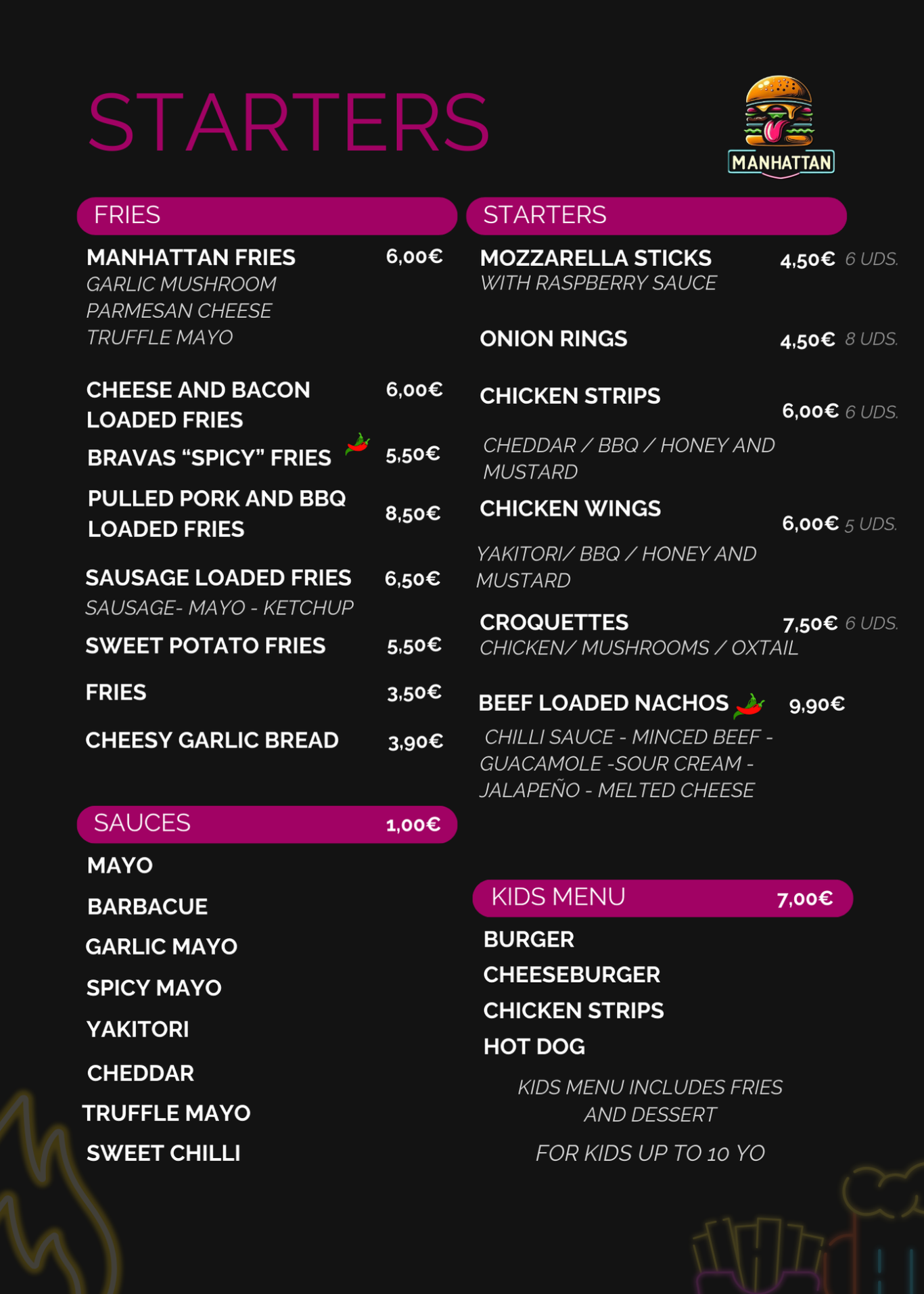 Carta de: Bebidas & Cafés