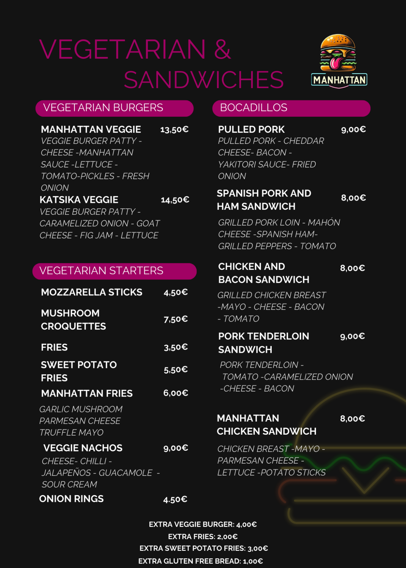 Carta de: Bebidas & Cafés