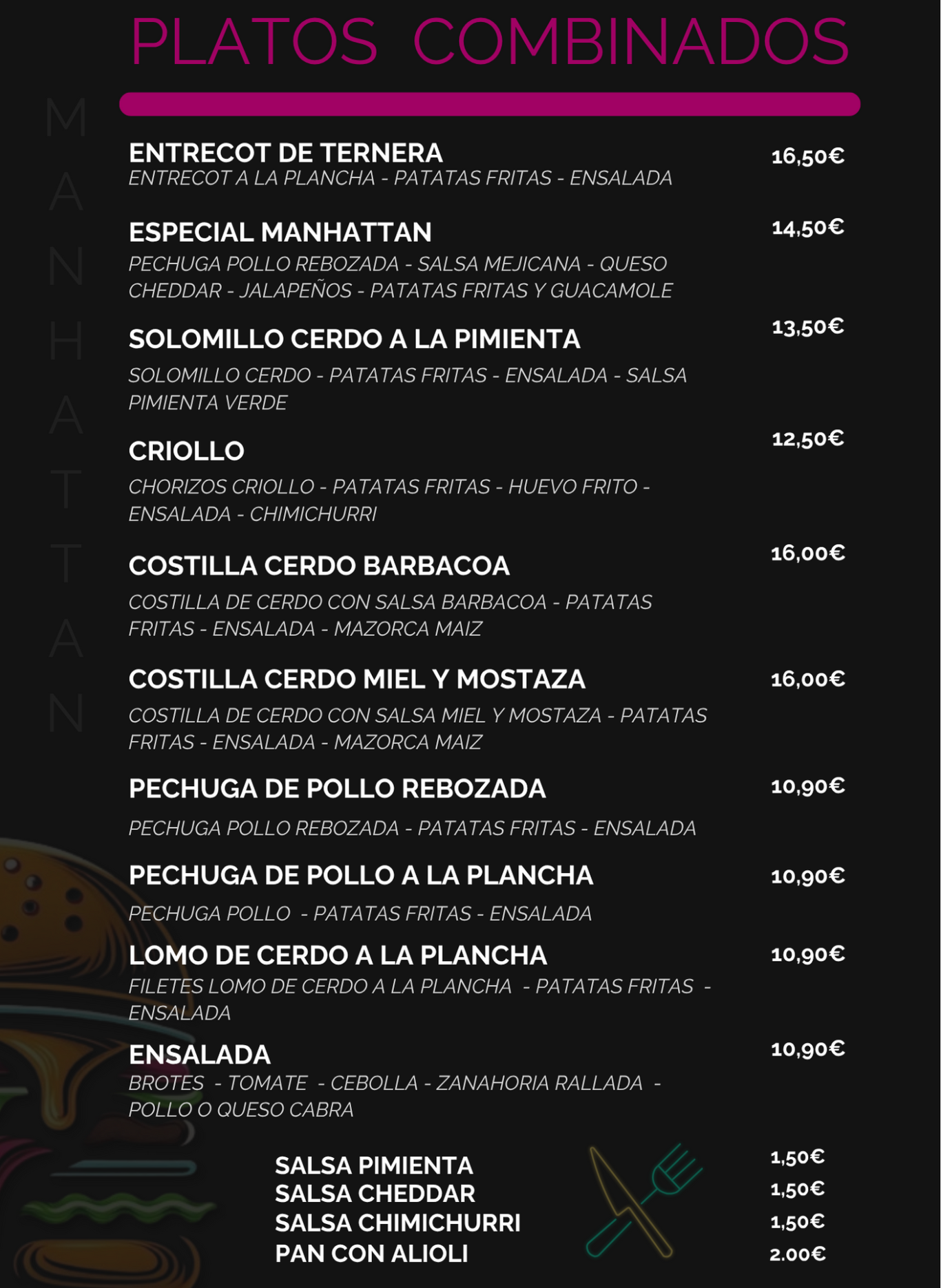 Carta de: Bebidas & Cafés