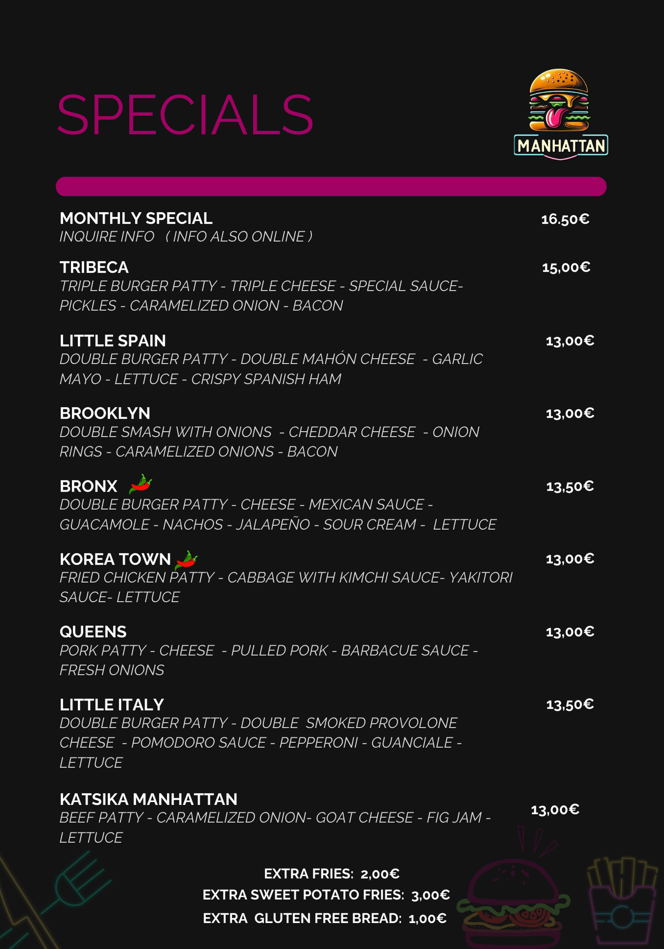 Carta de: Bebidas & Cafés